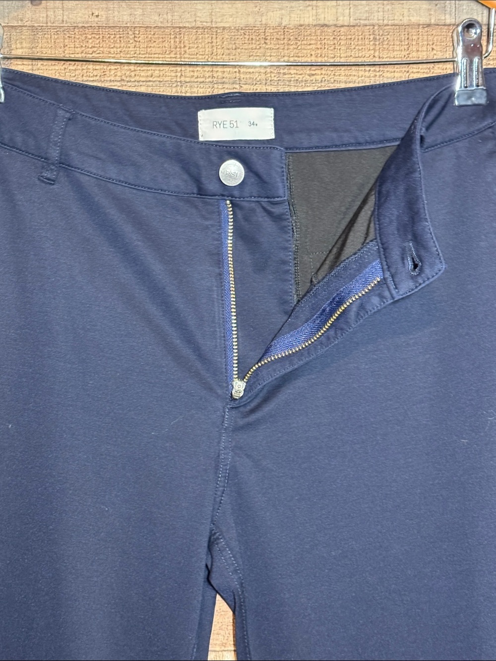 Rye 51 The Voyager Performance Men’s size 34 6-Pocket Pant Navy - Picture 6 of 8